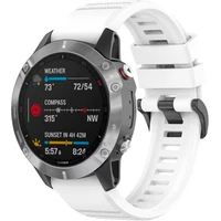 Silikónový remienok FIXED Silicone Strap pre Garmin QuickFit 22mm, biely - Remienky