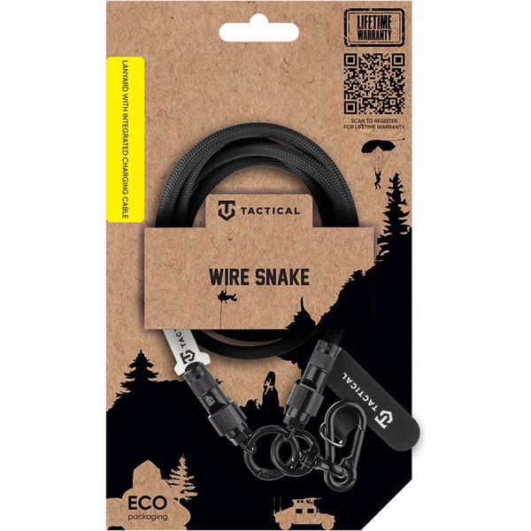 Tactical Wire Snake popruh s nabíjacím káblom USB-C 1,2m Black - Popruhy a crossbody - Obrázok bf9657aa6c9a4e34a3ebaffcfdd11b1c