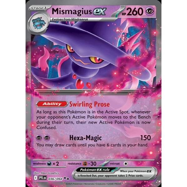 Mismagius ex (PFL 036) - Phantasmal Flames [Holo] - Kusové karty - Hlavný obrázok