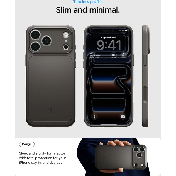 Spigen Thin Fit MagSafe kryt iPhone 18 Pro/17 Pro gunmetal - Puzdra - Obrázok bfcc917f31ad45c0bbfc066fe404b1b5