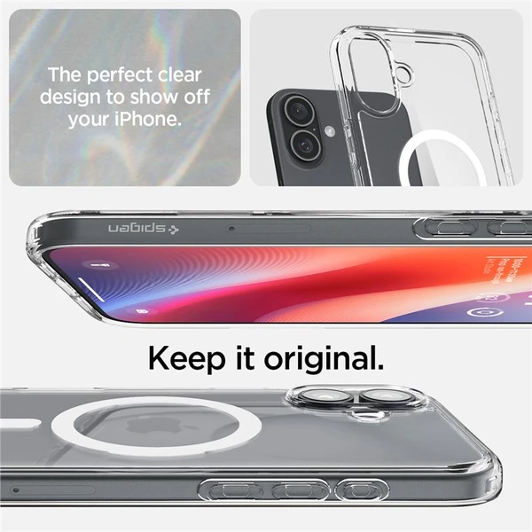 Spigen Ultra Hybrid MagSafe kryt iPhone 16 white - Puzdra - Obrázok bfdc20e8cc434200a20ae17fd7b2a9d7