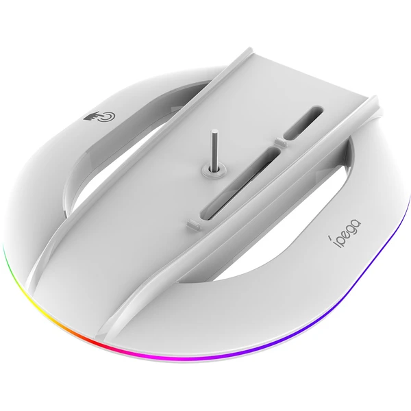 iPega P5S035SA vertikálny stojan s USB-A a RGB pre PS5 Slim/PS5 Pre biely - Stojany - Obrázok c0038c1c27104e46a789403d22f9169f