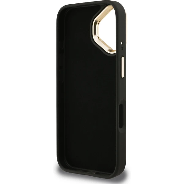 Guess PU 4G Metal Logo Stand Camera Frame kryt iPhone 16 čierny - Puzdra - Obrázok c01d137bda054d5392959d6aa0cbaaa7