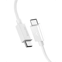 Spigen Essential USB-A/USB-C napájací kábel 60W 1m biely - Káble a redukcie