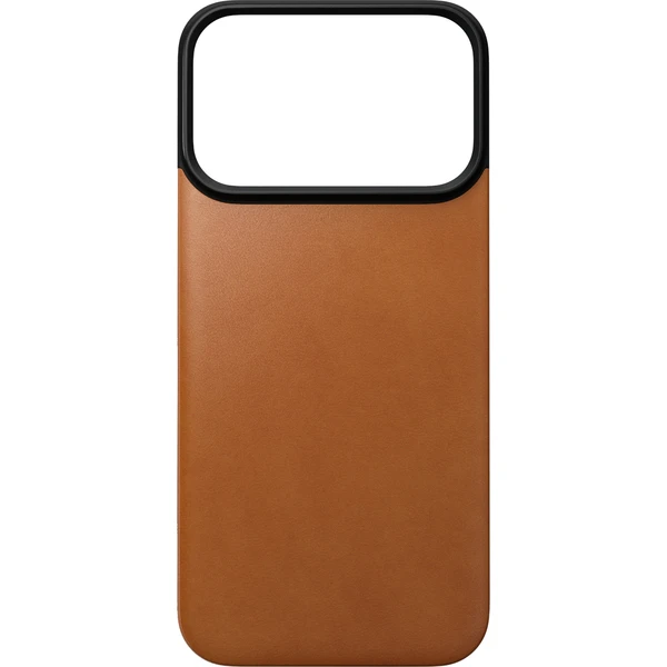 Nomad Magnetic Leather Back (Horween) MagSafe kožený kryt iPhone 18 Pro Saddle - Puzdra - Obrázok c04753730c034d6b9468d1ad2abc8689