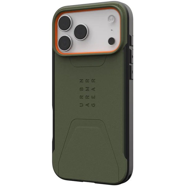 UAG Civilian Magsafe kryt iPhone 17 Pro Max zelený/oranžový - Puzdra - Obrázok c055a47502fd4cba8ad589b9b090c769