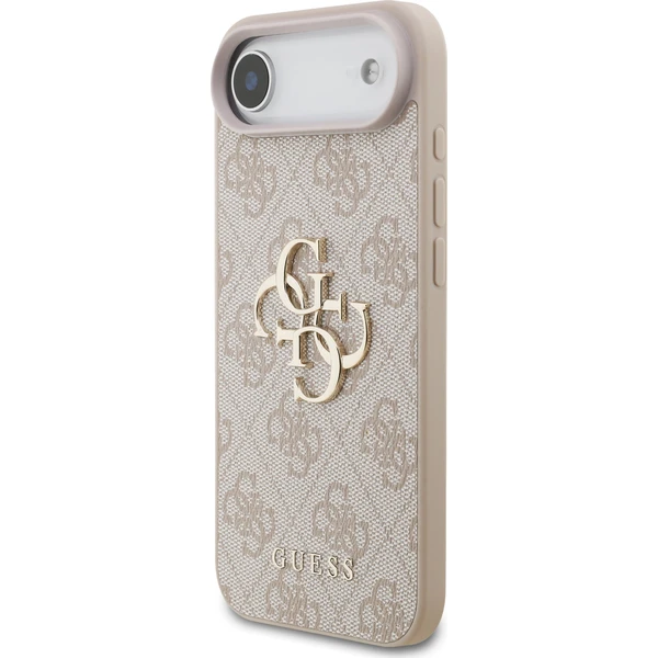 Guess PU 4G Metal Logo kryt iPhone Air ružový - Puzdra - Hlavný obrázok