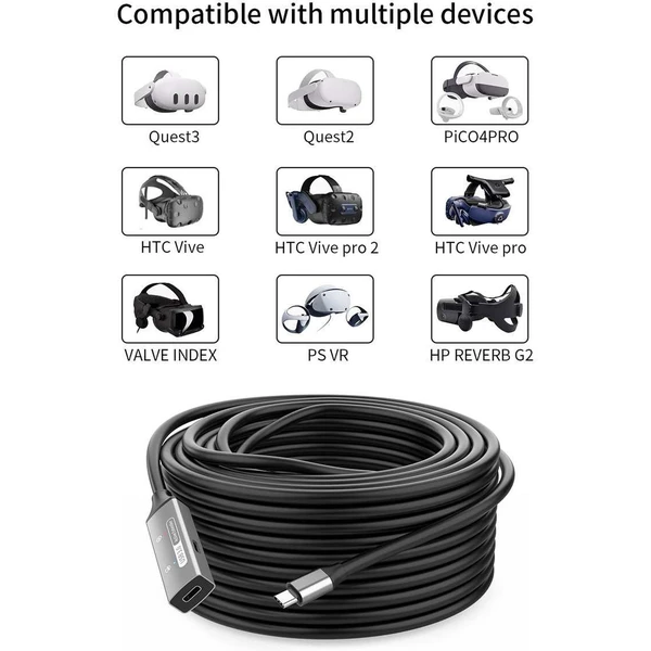 PremiumCord USB-C/USB-C repeater a predlžovací kábel 15m čierny - Káble a redukcie - Obrázok c06a19cbd1bd42a685f3f52f0e6fa351