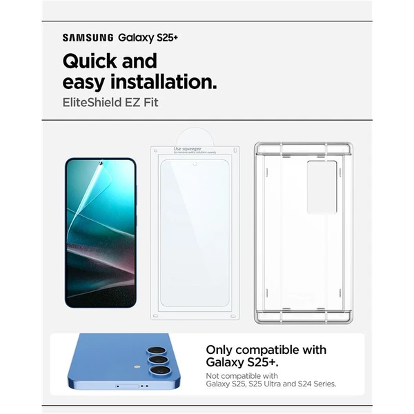 Spigen EliteShield EZ Fit HD ochranná fólia Samsung Galaxy S25+ - Ochranné fólie a sklo - Obrázok c07cb37100b14a00b4bfb4f46dd9eb28