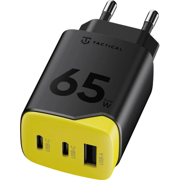 Tactical Minimi GaN 65W nabíjací adaptér (2xUSB-C, 1xUSB-A) čierny - Nabíjačky - Obrázok c092a53a77b944fab76b49bd1276d2e4