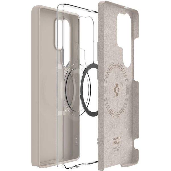 Spigen Silicone Fit MagSafe kryt Samsung Galaxy S25 Ultra prírodný titán - Puzdra - Obrázok c0addf88d8124b94a738d71f42b5432e