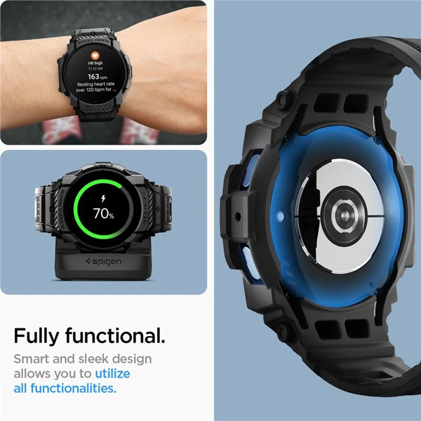 Spigen Rugged Armor Pre púzdro Samsung Galaxy Watch7 (40mm) matne čierne - Puzdra - Obrázok c0afafac6b7b483190add72b8f5b9f95