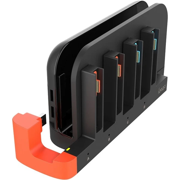 iPega SW2185 Nabíjacia Stanica pre JoyCon Ovládače Nintendo Switch 2 čierna - Nabíjačky - Hlavný obrázok