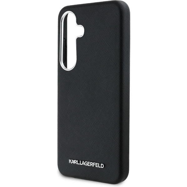 Karl Lagerfeld PU Saffiano Metal Logo a rám kryt Samsung Galaxy S25+ čierny - Puzdra - Obrázok c0c7dfe43ab34c3a8a37ffab40d7cccc