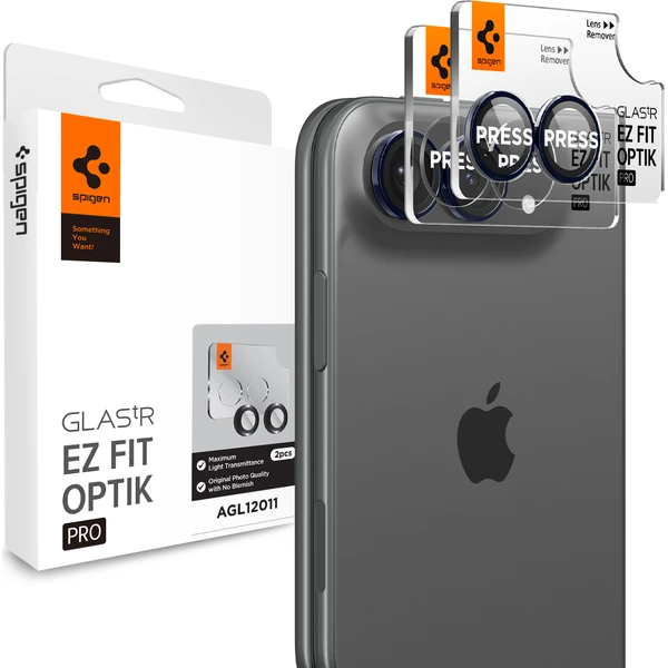 Spigen Glass tR EZ Fit Optik Pro 2 Pack sada skiel iPhone 18 Fold čierna - Ochranné fólie a sklo - Hlavný obrázok