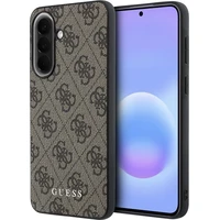 Guess PU 4G Metal Classic Logo kryt Samsung Galaxy A57 hnedý - Puzdra