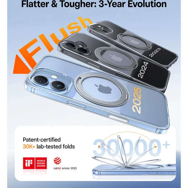 Torras Ostand Pro MagSafe kryt iPhone 17 transparentný - Puzdra - Obrázok c105f9c71c5f4f55baacf5fca5a5e7da