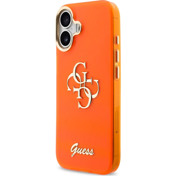 Guess IML 4G Script Metal Logo kryt iPhone 17 oranžový - Puzdra - Obrázok c10b9b1b4cd14a8d8fb3d41aa1c22d18
