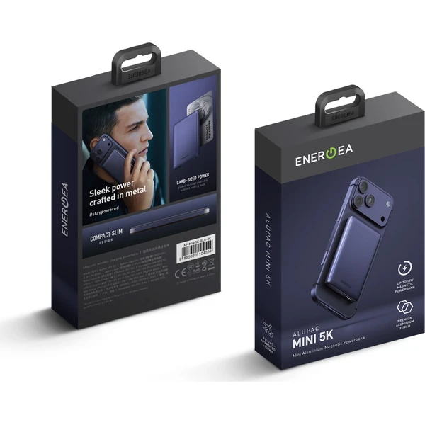 ENERGEA AluPac Mini 5K, MagSafe hliníková powerbanka, 5000mAh, indigová modrá - Powerbanky - Obrázok c10d5c0134a04639ad6367662463f921