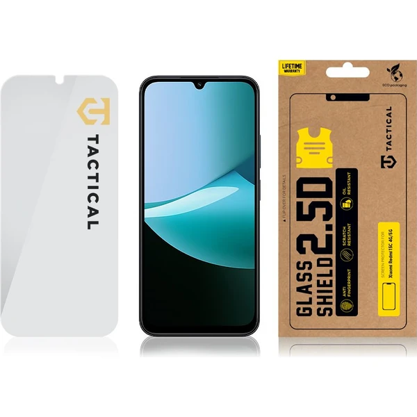 Tactical Glass Shield 2.5D sklo pre Xiaomi Redmi 15C 4G/5G číre - Ochranné fólie a sklo - Obrázok c1240cedd135470e9315507fb7874c38