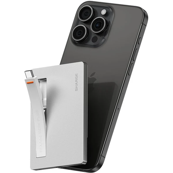 SHARGE Disk Plus SSD puzdro s USB-C káblom strieborné - Puzdra - Obrázok c1272d24f38b43ca89f5a42df454e3e1