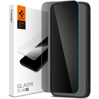 Spigen tR Slim HD ochranné sklo iPhone 17e/16e/14/13 Pro/13 čierne - Ochranné fólie a sklo