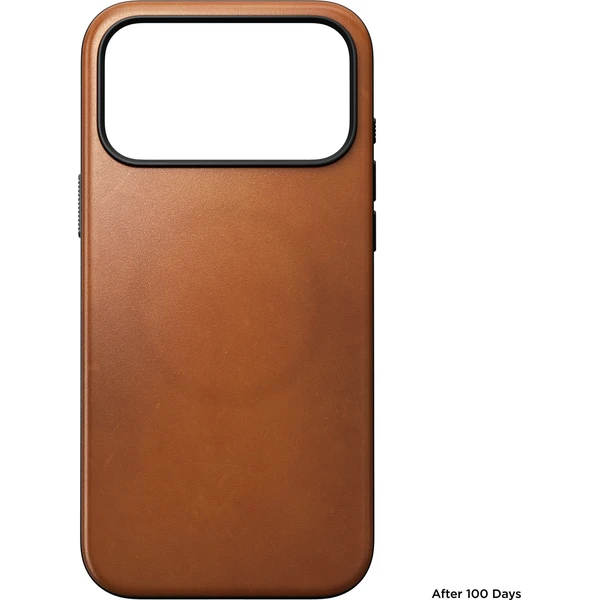 Nomad Modern Leather (Horween) MagSafe kožený kryt iPhone 18 Pro Max Saddle - Puzdra - Obrázok c13c66d0ac8143b4b1f2c0096b78973b