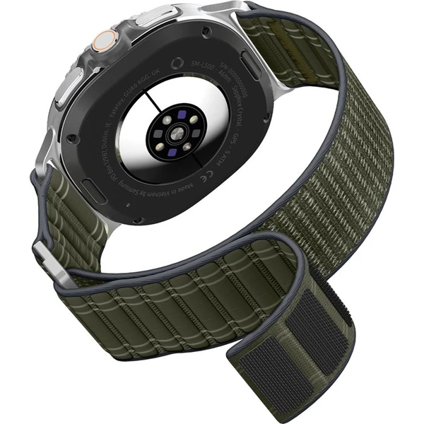 Spigen Fabric Band remienok (suchý zips) Samsung Galaxy Watch8 46/44/40mm zelený - Remienky - Obrázok c1470a213c174fb4aee41a09432059a0