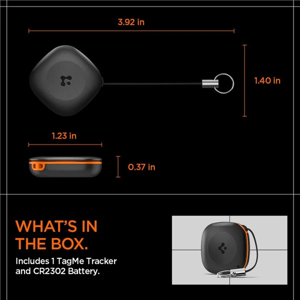 Spigen Bluetooth Tracker TagMe lokátor s Apple Find My čierny - Lokátory - Obrázok c150e74f3a1a4b268aa34acb89735dd0