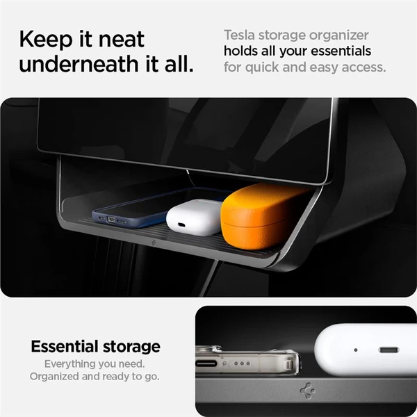Spigen Under Screen Storage organizér pod displej Tesla Model Y/3 čierny - Vychytávky - Obrázok c17f1d38f06b4eb5bbbf512582d71bfc