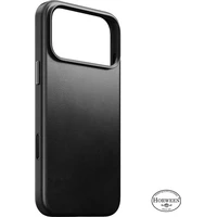 Nomad Traditional Leather (Horween) MagSafe kožený kryt iPhone 18 Pro Max Black - Puzdra