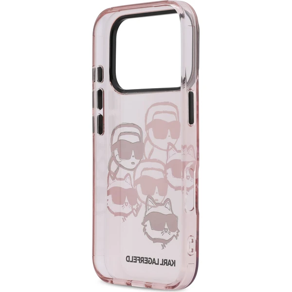 Karl Lagerfeld IML Multi K&CH Heads Zadný Kryt pre iPhone 17 Pro ružový - Puzdra - Obrázok c1a4b64595a9470ba34704e36cc05bc3