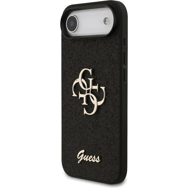 Guess PU Fixed Glitter 4G Metal Logo kryt iPhone Air čierny - Puzdra - Obrázok c1cb28d66b3545de99e44bdc82f065ff