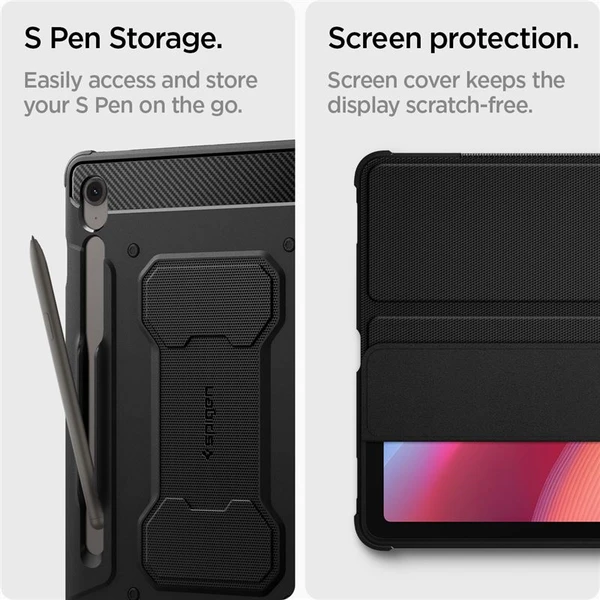 Spigen Rugged Armor Pro púzdro Samsung Galaxy Tab S10 FE+ čierne - Puzdra - Obrázok c1d1d031fe8d4ef385df022a85cc45f1