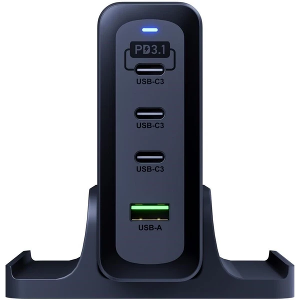 3mk Hyper Charging Station nabíjacia stanica, 240W, GaN, 3x USB-C + 1x USB-A čierna - Nabíjačky - Obrázok c1d84dd9acab4cdb930c7242a16c4a3f