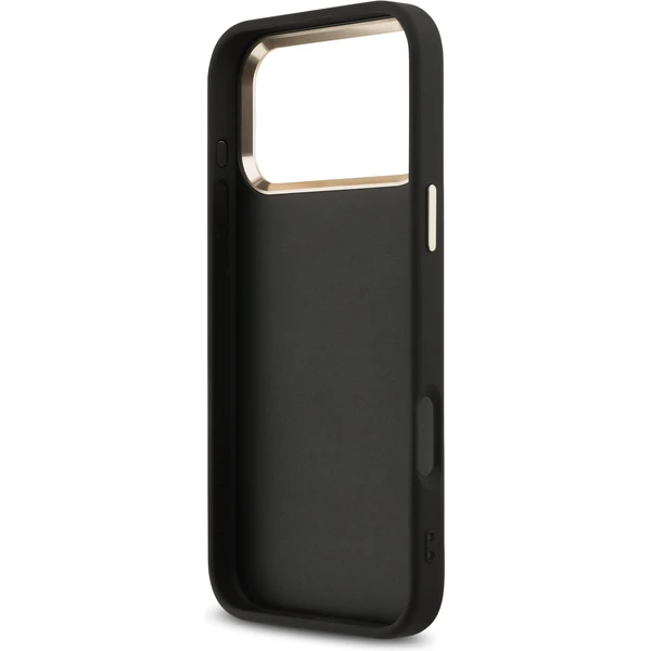 Guess PU Leather 4G Metal Logo Gold Frame MagSafe kryt iPhone 17 Pro Max čierny - Puzdra - Obrázok c206249171c74646bebaa54c8cb3d254