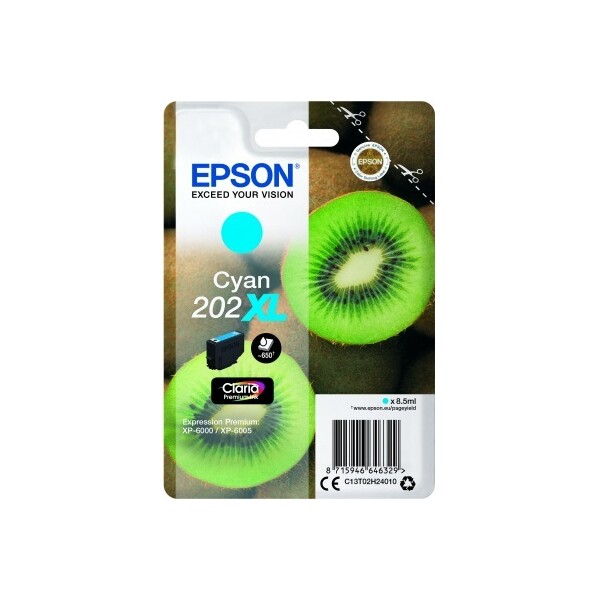 Epson 202XL Kiwi Claria Premium azúrový