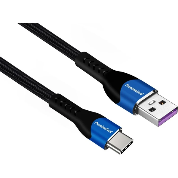 PremiumCord super fast charging 5A USB-C - USB-A 2.0 kábel 0,5m - Káble a redukcie - Hlavný obrázok