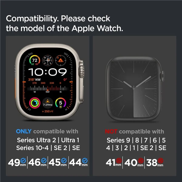 Spigen Classic Fit remienok Apple Watch 49/46/45/44mm čierny - Remienky - Obrázok c22911ca50c1403ab22852a74bc8be57