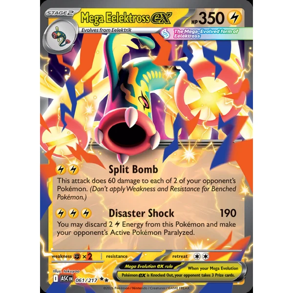 Mega Eelektross ex (ASC 061) - Ascended Heroes [Holo] - Kusové karty - Hlavný obrázok
