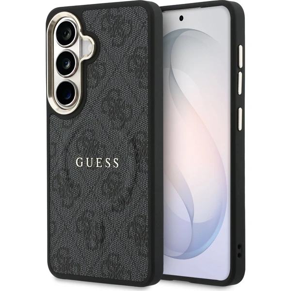 Guess PU Leather 4G Gold Frame Magnetický kryt Samsung Galaxy S26+ čierny - Puzdra - Hlavný obrázok