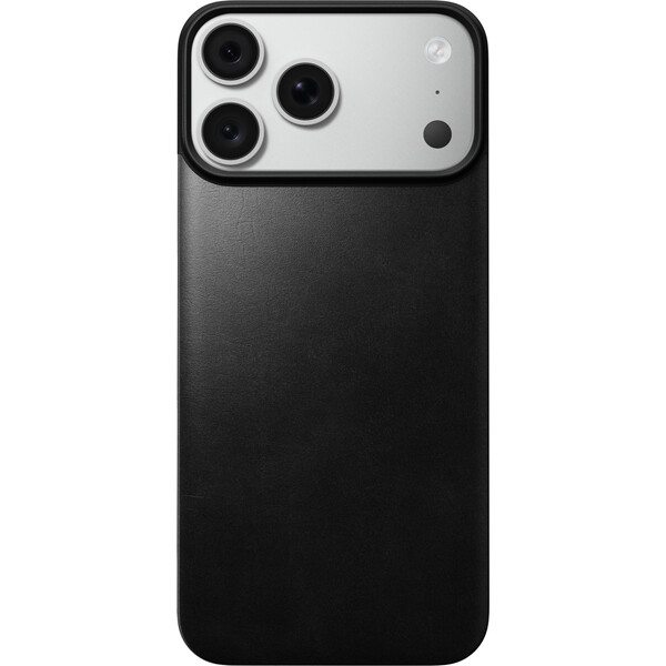 Nomad Magnetic Leather Back (Horween) MagSafe kožený kryt iPhone 17 Pro Max/18 Pro Max Black - Puzdra - Obrázok c27d8f5677114f46b19bc6cb9d10c961