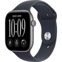 Apple Watch Series 12 Cellular (46mm) Vesmírně šedý hliník s námořnicky modrým sportovním řemínkem S - Inteligentné hodinky