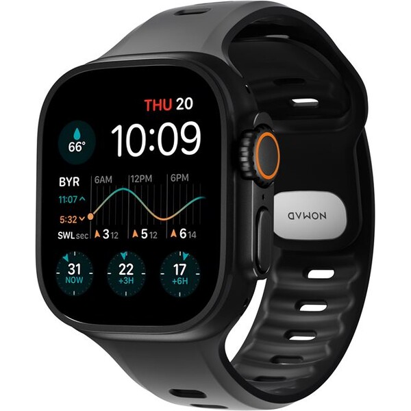 E-shop Nomad Tempo Band FKM remienok Apple Watch 49mm/Ultra čierny