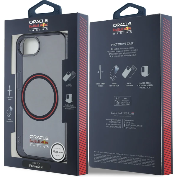 Oracle Red Bull Racing PC/TPU červený krúžok MagSafe kryt iPhone 17e/16e modrý - Puzdra - Obrázok c2c41e02c3b64997af7cb9bc16e8bbba