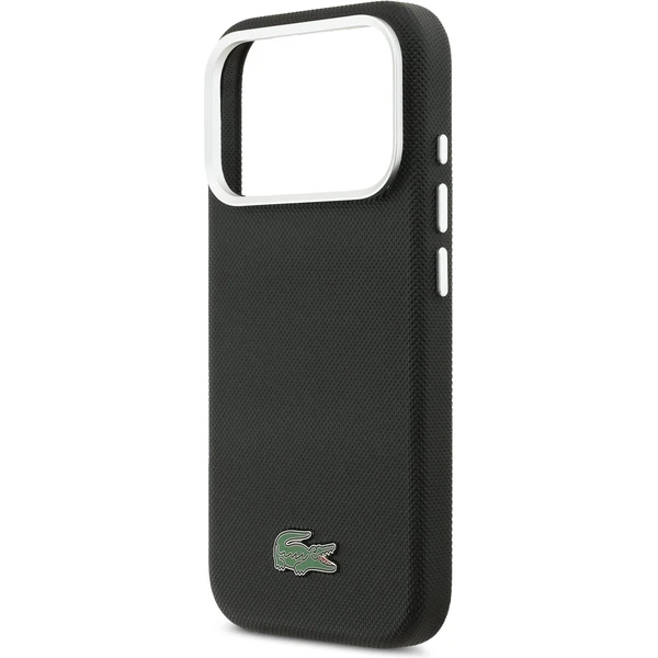 Lacoste Iconic Petit Pique Metal Logo MagSafe kryt iPhone 17 Pro Max čierny - Puzdra - Obrázok c2ed033370654ef1bd481571e0732c7d