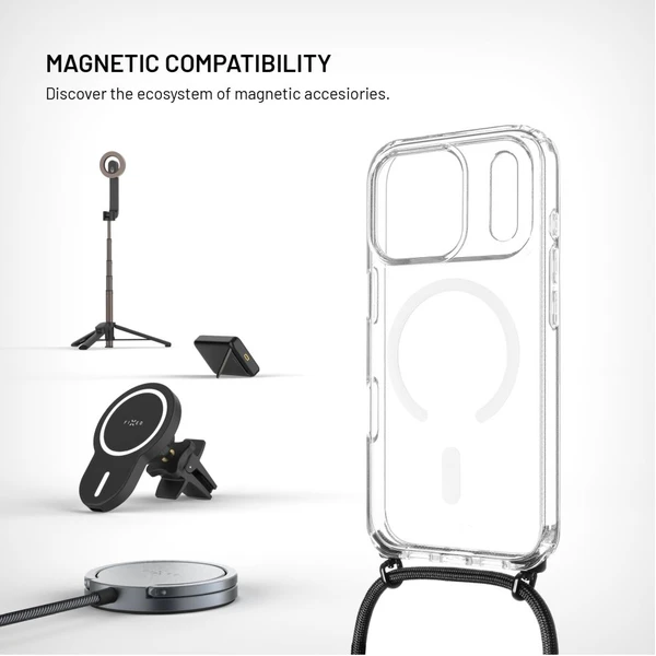 FIXED MagPure Neck kryt s čiernou šnúrkou na krk pre Apple iPhone 17 Pro - Puzdra - Obrázok c2f4cfa09ef04fa3be016b59e368a9b3