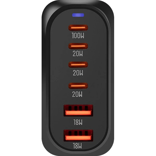 OBAL:ME Terminal GaN Stolná nabíjačka 4C2A 100W čierna - Nabíjačky - Obrázok c2fa4a66d31841098bc8d45a443622db