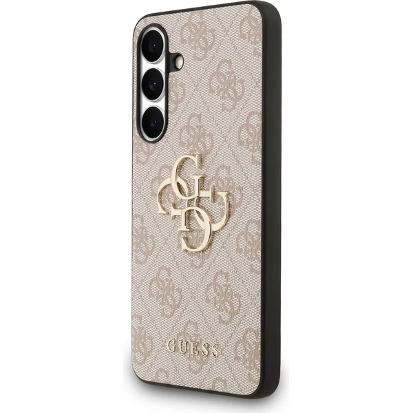 Guess PU 4G Metal Logo Zadný Kryt pre Samsung Galaxy S25 FE ružový - Puzdra - Obrázok c30ee82ac5a746e5bece76efcdc0a35f
