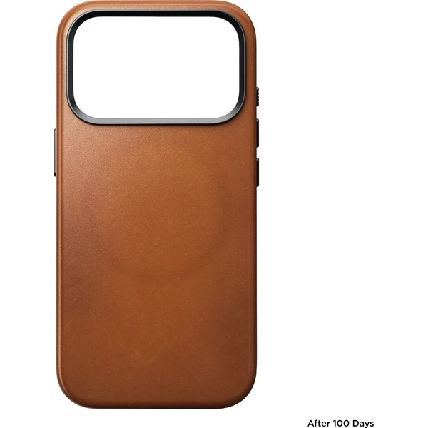 Nomad Traditional Leather (Horween) MagSafe kožený kryt iPhone 18 Pro Saddle - Puzdra - Obrázok c3229dbcbf474d16858a0b5b73a7f320